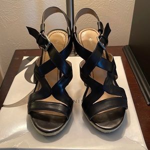 Nine West wedge sandal.